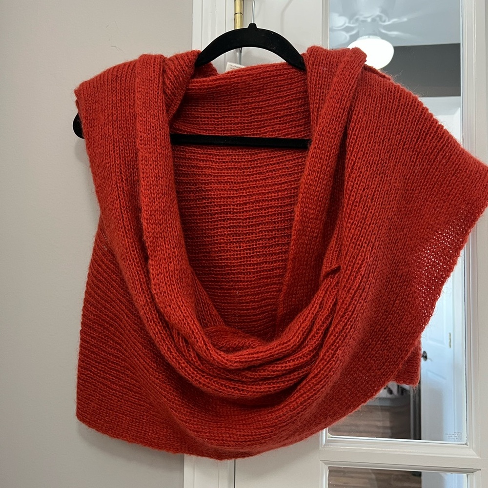 Liviana Conti hooded mohair blend wrap